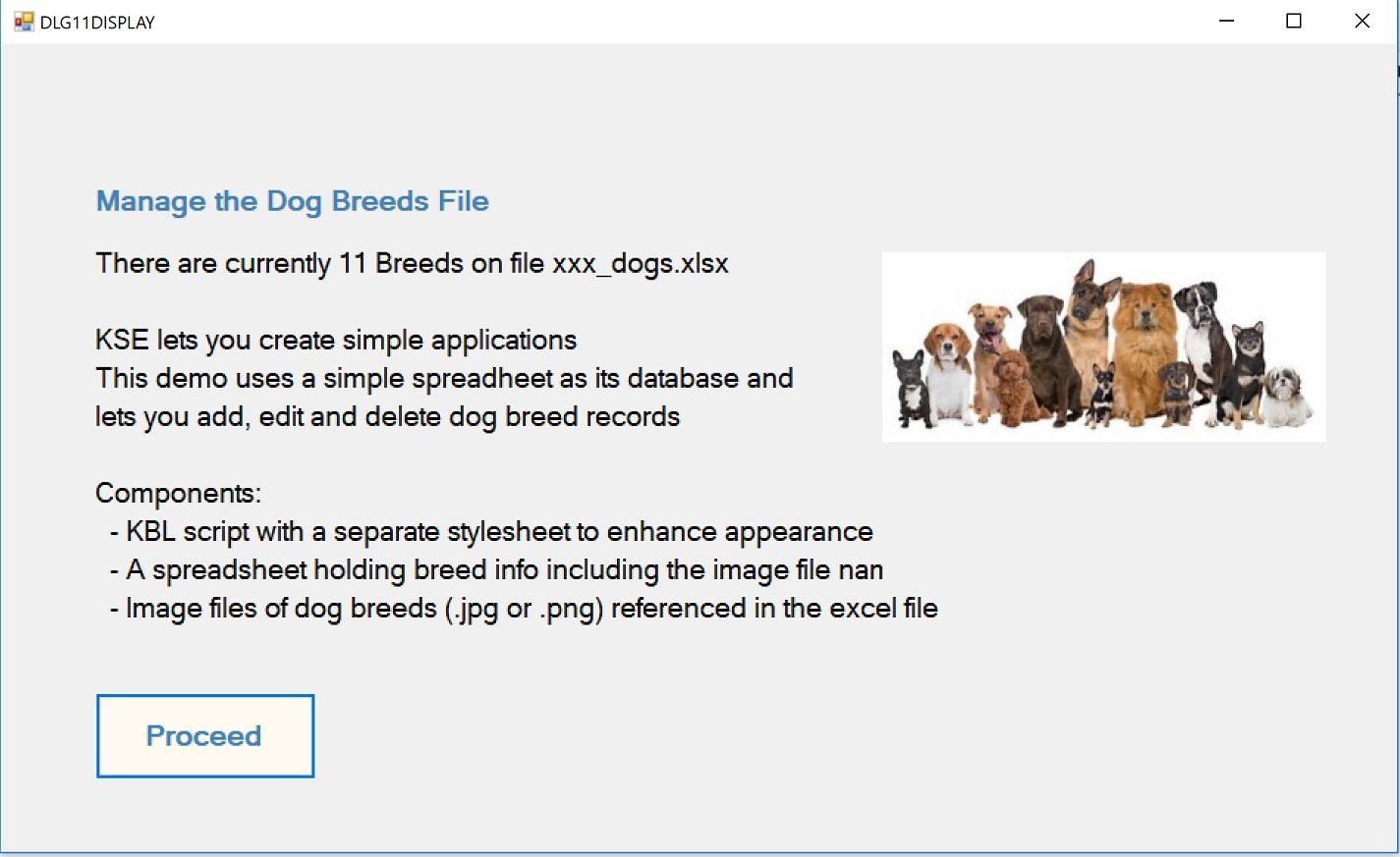 DISPLAY Command set form
